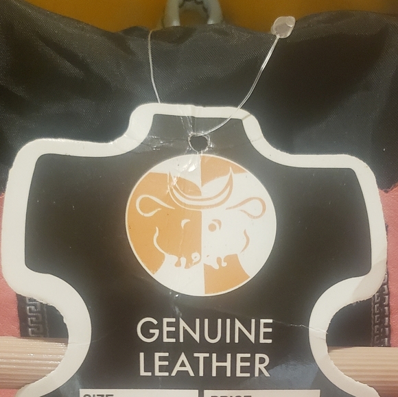 Rainbow pastel color block leather moto jacket. - Picture 3 of 13